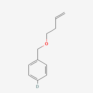 molecular formula C11H14O B15381452 1-(But-3-enoxymethyl)-4-deuteriobenzene 