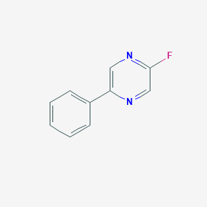 molecular formula C10H7FN2 B15381469 2-Fluoro-5-phenylpyrazine CAS No. 111830-89-8