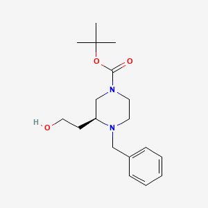 Tert-butyl (S)-4-benzyl-3-(2-hydroxyethyl)piperazine-1-carboxylate