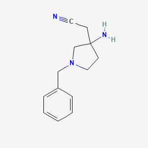 2-(3-Amino-1-benzylpyrrolidin-3-yl)acetonitrile