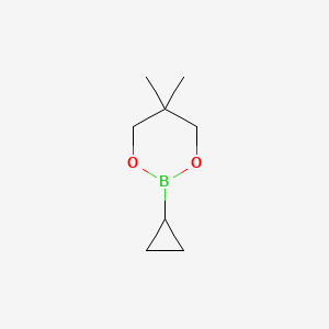 molecular formula C8H15BO2 B15381528 2-Cyclopropyl-5,5-dimethyl-1,3,2-dioxaborinane 