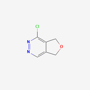 molecular formula C6H5ClN2O B15381571 1-Chloro-5,7-dihydrofuro[3,4-d]pyridazine 