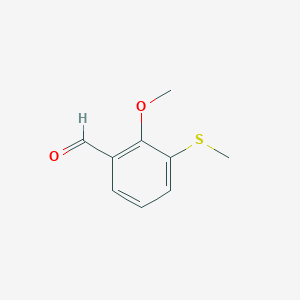 molecular formula C9H10O2S B15381580 2-Methoxy-3-(methylthio)benzaldehyde 