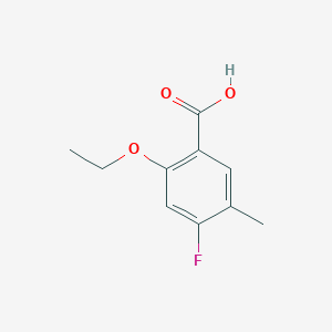 molecular formula C10H11FO3 B15381595 2-Ethoxy-4-fluoro-5-methylbenzoic acid 