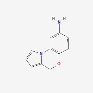 molecular formula C11H10N2O B15381597 4h-Benzo[b]pyrrolo[1,2-d][1,4]oxazin-8-amine 