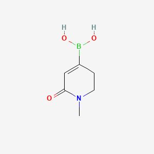 molecular formula C6H10BNO3 B15381647 (1-Methyl-6-oxo-1,2,3,6-tetrahydropyridin-4-YL)boronic acid 