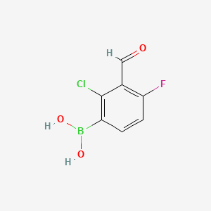 (2-Chloro-4-fluoro-3-formylphenyl)boronic acid