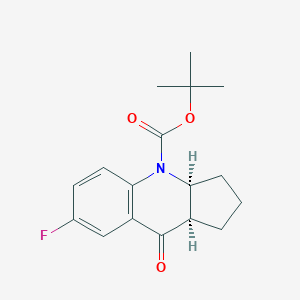 (3aS,9aR)-tert-Butyl 7-fluoro-9-oxo-3,3a,9,9a-tetrahydro-1H-cyclopenta[b]quinoline-4(2H)-carboxylate