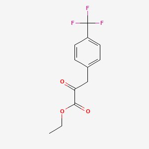 molecular formula C12H11F3O3 B15381674 Ethyl 2-oxo-3-(4-(trifluoromethyl)phenyl)propanoate 