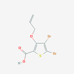 molecular formula C8H6Br2O3S B15381720 3-(Allyloxy)-4,5-dibromothiophene-2-carboxylic acid 