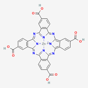 molecular formula C36H16N8O8Zn B15381740 Zinc(II) 2,9,16,23-tetra(carboxy)phthalocyanine 