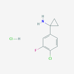 1-(4-Chloro-3-fluorophenyl)cyclopropanamine hydrochloride