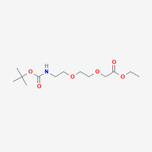 molecular formula C13H25NO6 B15381788 Ethyl 2,2-dimethyl-4-oxo-3,8,11-trioxa-5-azatridecan-13-oate CAS No. 379711-88-3