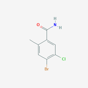 4-Bromo-5-chloro-2-methylbenzamide