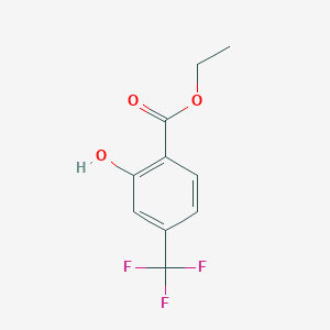 molecular formula C10H9F3O3 B15381871 Ethyl 2-hydroxy-4-(trifluoromethyl)benzoate 