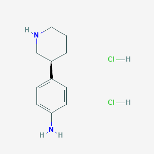 (S)-4-(piperidin-3-yl)aniline 2HCl