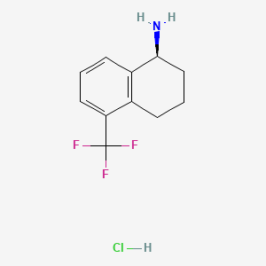 (1S)-5-(trifluoromethyl)-1,2,3,4-tetrahydronaphthalen-1-amine;hydrochloride