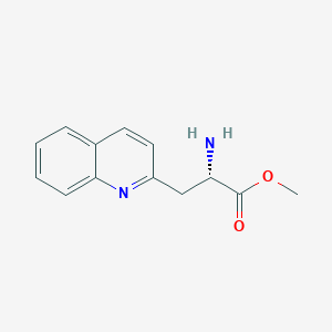 molecular formula C13H14N2O2 B15382020 (S)-methyl 2-amino-3-(quinolin-2-yl)propanoate 