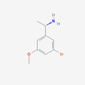 molecular formula C9H12BrNO B15382034 (S)-1-(3-Bromo-5-methoxyphenyl)ethan-1-amine 