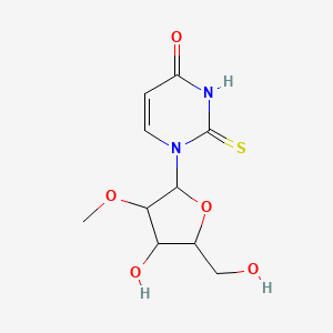 molecular formula C10H14N2O5S B15382054 1-[4-Hydroxy-5-(hydroxymethyl)-3-methoxyoxolan-2-yl]-2-sulfanylidenepyrimidin-4-one 