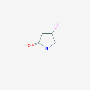 molecular formula C5H8INO B15382083 4-Iodo-1-methyl-pyrrolidin-2-one 