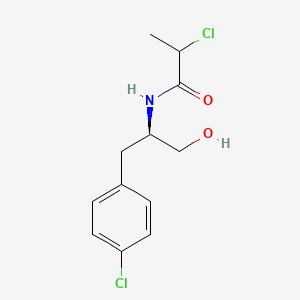 2-Chloro-N-((R)-1-(4-chlorophenyl)-3-hydroxypropan-2-yl)propanamide