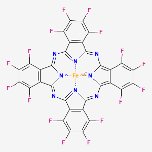 molecular formula C32F16FeN8 B15382149 Iron(II) 1,2,3,4,8,9,10,11,15,16,17,18,22,23,24,25-hexadecafluoro-29H,31H-phthalocyanine 