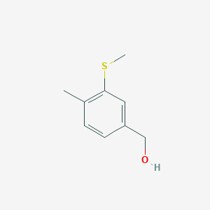 molecular formula C9H12OS B15382154 (4-Methyl-3-(methylthio)phenyl)methanol 