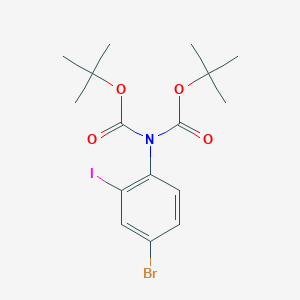 Bis(1,1-dimethylethyl)-(4-bromo-2-iodophenyl) imidodicarbonate