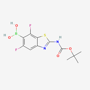 [2-(Tert-butoxycarbonylamino)-5,7-difluoro-1,3-benzothiazol-6-YL]boronic acid