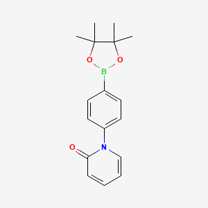 molecular formula C17H20BNO3 B15382205 4-(1H-Pyridin-2-one)phenylboronic acid pinacol ester CAS No. 832735-55-4