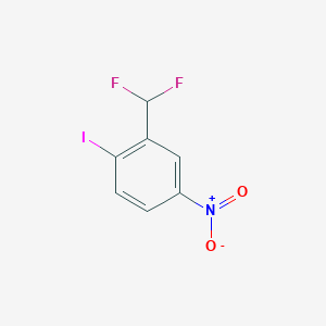 molecular formula C7H4F2INO2 B15382283 3-(Difluoromethyl)-4-iodonitrobenzene 