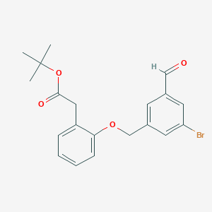 tert-Butyl 2-(2-((3-bromo-5-formylbenzyl)oxy)phenyl)acetate