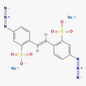 Benzenesulfonic acid, 2,2'-(1,2-ethenediyl)bis[5-azido-, disodium salt