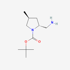 Tert-butyl (2R,4S)-2-(aminomethyl)-4-methylpyrrolidine-1-carboxylate