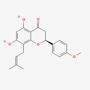 (S)-5,7-dihydroxy-2-(4-methoxyphenyl)-8-(3-methylbut-2-enyl)chroman-4-one