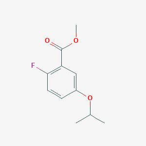 molecular formula C11H13FO3 B15382454 Methyl 2-fluoro-5-isopropoxybenzoate 