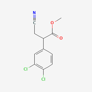 Methyl 3-cyano-2-(3,4-dichlorophenyl)propanoate