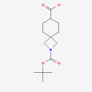 2-[(2-Methylpropan-2-yl)oxycarbonyl]-2-azaspiro[3.5]nonane-7-carboxylate