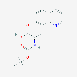 molecular formula C17H20N2O4 B15382507 Boc-Ala(8-Qui)-OH 