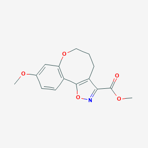 Methyl 9-methoxy-5,6-dihydro-4H-benzo[2,3]oxocino[5,4-d]isoxazole-3-carboxylate