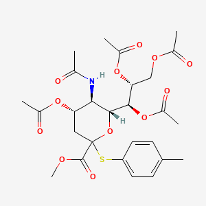 Methyl (P-tolyl 5-acetamido-4,7,8,9-tetra-O-acetyl-3,5-dideoxy-2-thio-D-glycero-D-galacto-2-nonulopyranosyl)onate