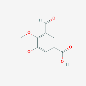 molecular formula C10H10O5 B15382571 3-Formyl-4,5-dimethoxybenzoic acid 