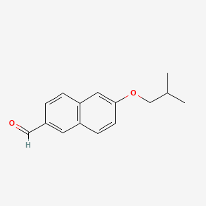 molecular formula C15H16O2 B15382602 6-Isobutoxy-2-naphthaldehyde 