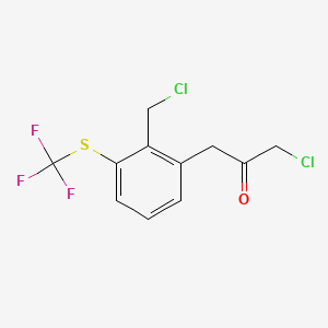 1-Chloro-3-(2-(chloromethyl)-3-(trifluoromethylthio)phenyl)propan-2-one