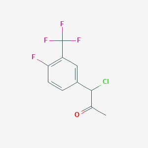 1-Chloro-1-(4-fluoro-3-(trifluoromethyl)phenyl)propan-2-one