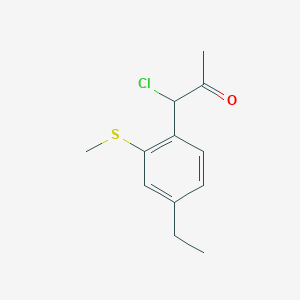 1-Chloro-1-(4-ethyl-2-(methylthio)phenyl)propan-2-one