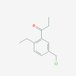 1-(5-(Chloromethyl)-2-ethylphenyl)propan-1-one