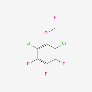 1,3-Dichloro-2-fluoromethoxy-4,5,6-trifluorobenzene