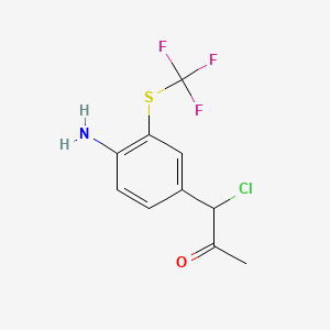 1-(4-Amino-3-(trifluoromethylthio)phenyl)-1-chloropropan-2-one